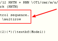 latex undefined control sequence multirow