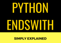 python endswith function