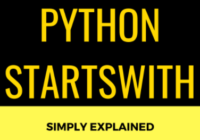 python startswith function