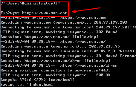 wget in win 10