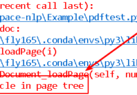 RuntimeError - cycle in page tree