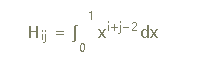 hilbert matrix feature