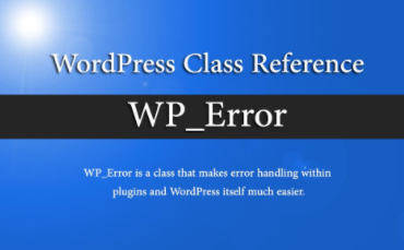 wp_error class examples