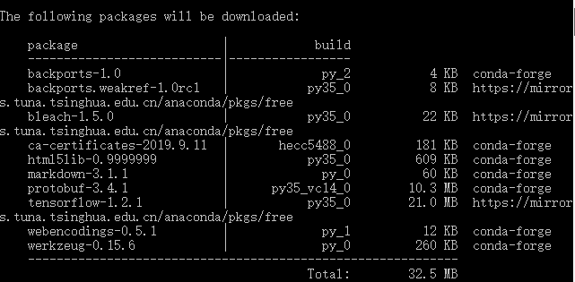 conda install tensorflow