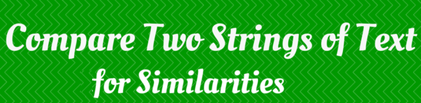 python calculate the similarity of two strings