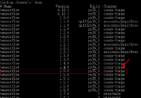 conda search tensorflow