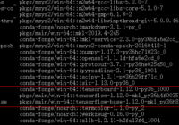 conda install packages on tensorflow 1.12.0