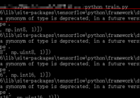 tensorflow numpy future warning