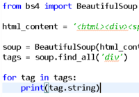 Fix Python Beautiful Soup Tag .string is None
