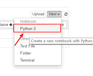 create a new jupyter notebook example