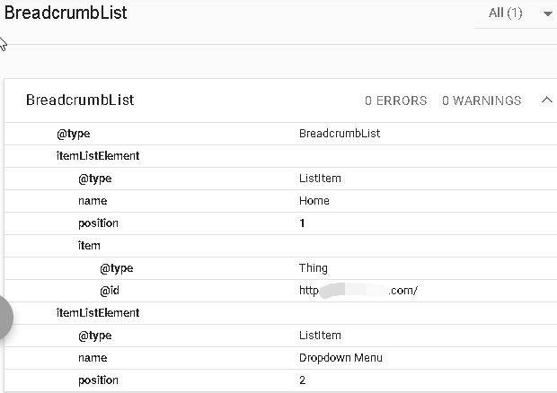 Fix Google Breadcrumbs - Invalid URL in field id error