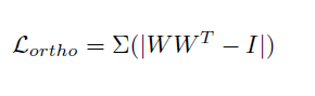 L1 Norm Orthogonal Regularization