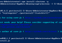 install electron using node.js