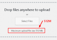 Increase the Maximum File Upload Size to 512M in WordPress