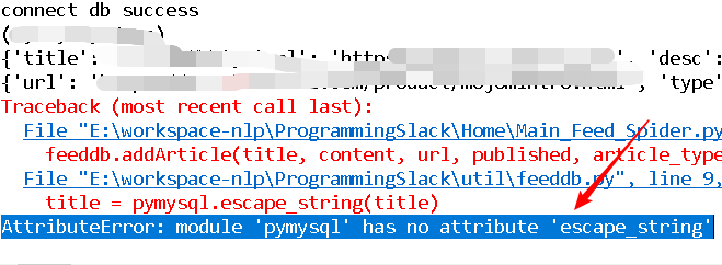 Fix Python AttributeError - module 'pymysql' has no attribute 'escape_string' - Python Tutorial