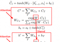 The equations of advanced lstm