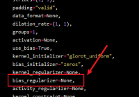 bias regularization in keras