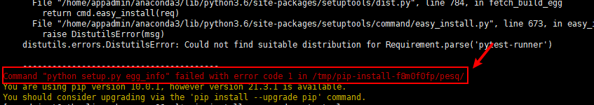 Fix Command "python setup.py egg_info" failed with error code 1 - Python Tutorial