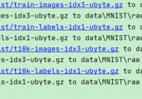 pytorch download MNIST dataset
