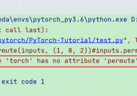 Fix AttributeError module ‘torch’ has no attribute ‘permute’ Error - Pytorch Tutorial
