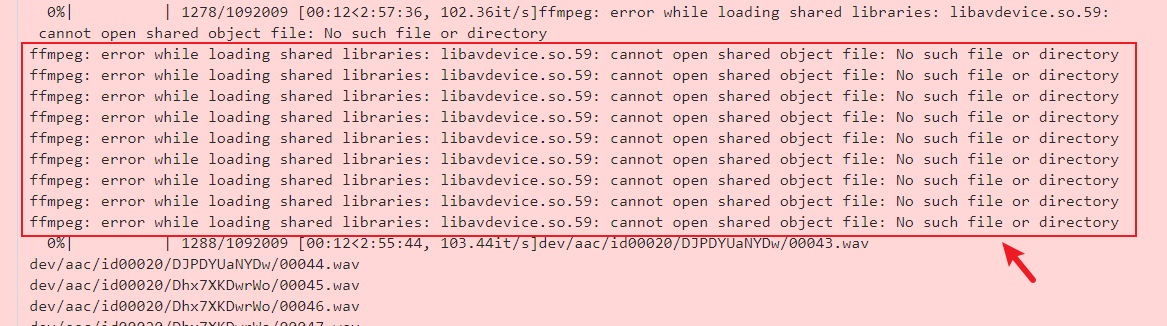 ffmpeg: error while loading shared libraries: libavdevice.so.59: cannot open shared object file: No such file or directory