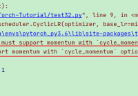 Fix ValueError optimizer must support momentum with `cycle_momentum` option enabled - PyTorch Tutorial