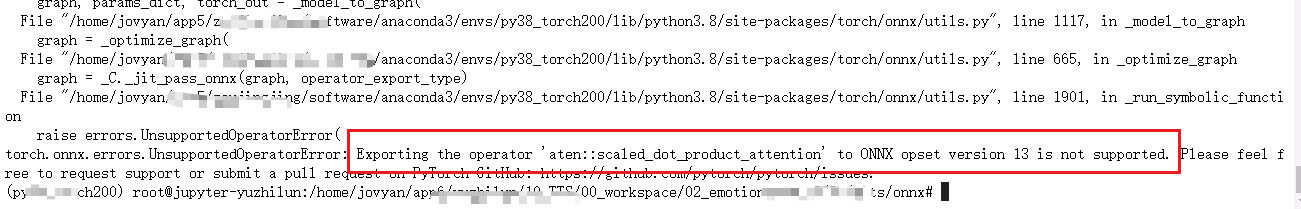 aten scaled_dot_product_attenton to onnx is not supported