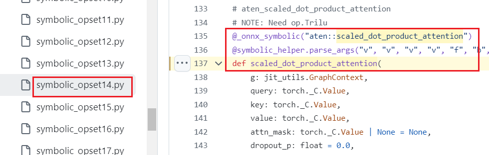 onnx symbolic opset scaled_dot_product_attention